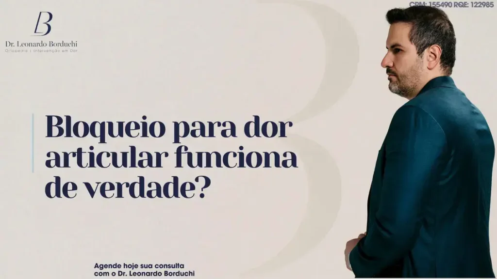 Bloqueio para dor articular funciona de verdade? A eficácia clínica