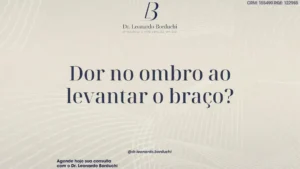 Dor no ombro ao levantar o braço? Pode ser tendinite