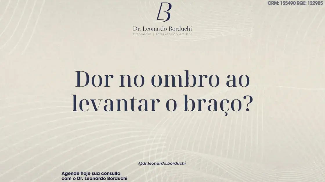 Dor no ombro ao levantar o braço? Pode ser tendinite