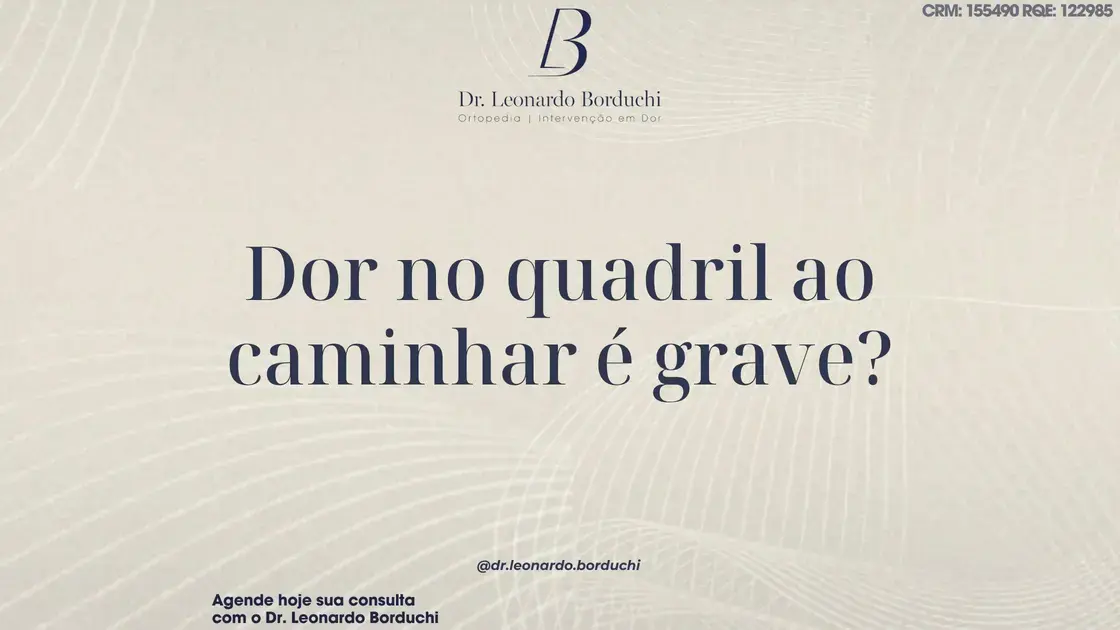 Dor no quadril ao caminhar é grave? Sintomas de alerta ortopédico