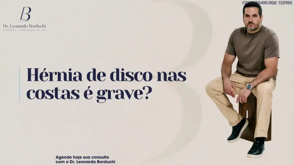 Hérnia de disco nas costas é grave? Veja os riscos reais