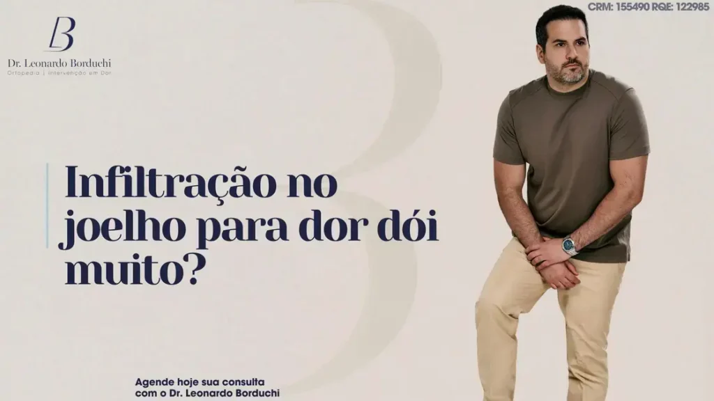 Infiltração no joelho para dor dói muito? Tire suas dúvidas de uma vez