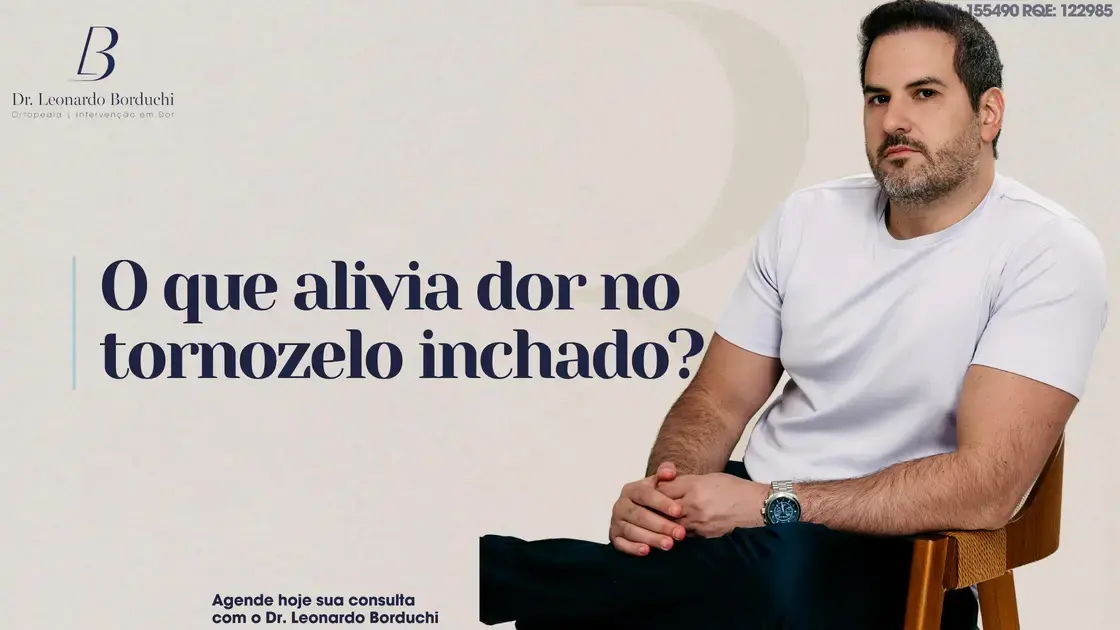 O que alivia dor no tornozelo inchado após uma lesão?