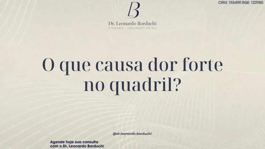 O que causa dor forte no quadril à noite? As principais razões