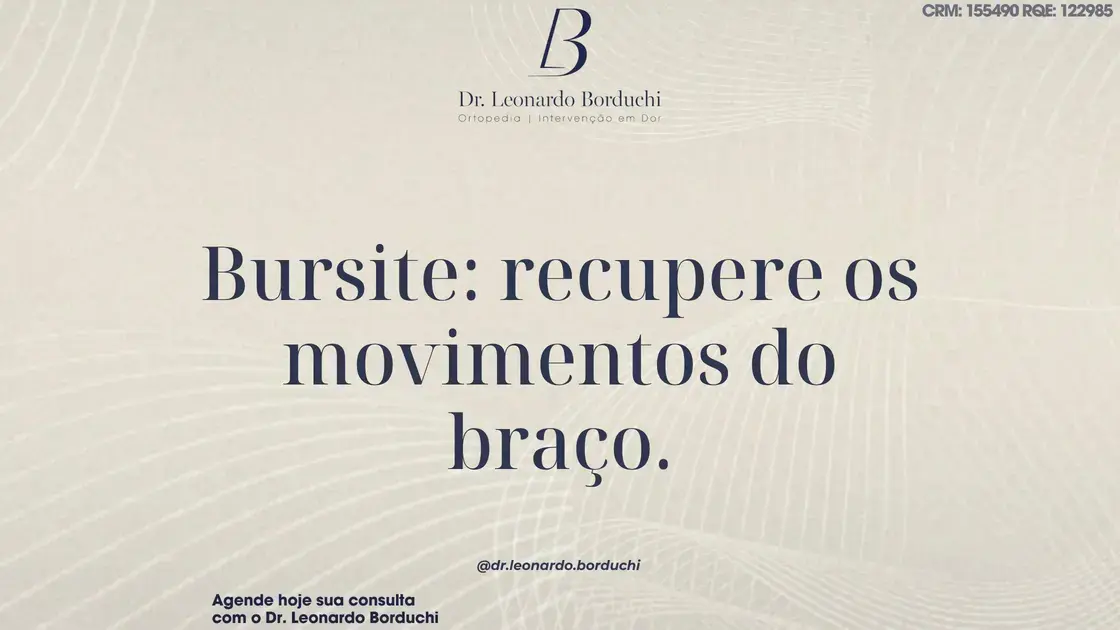 Tratamento Completo para Vencer a Bursite