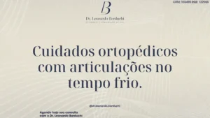 Cuidados ortopédicos com articulações no tempo frio.