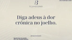 Diga adeus à dor crônica no joelho.