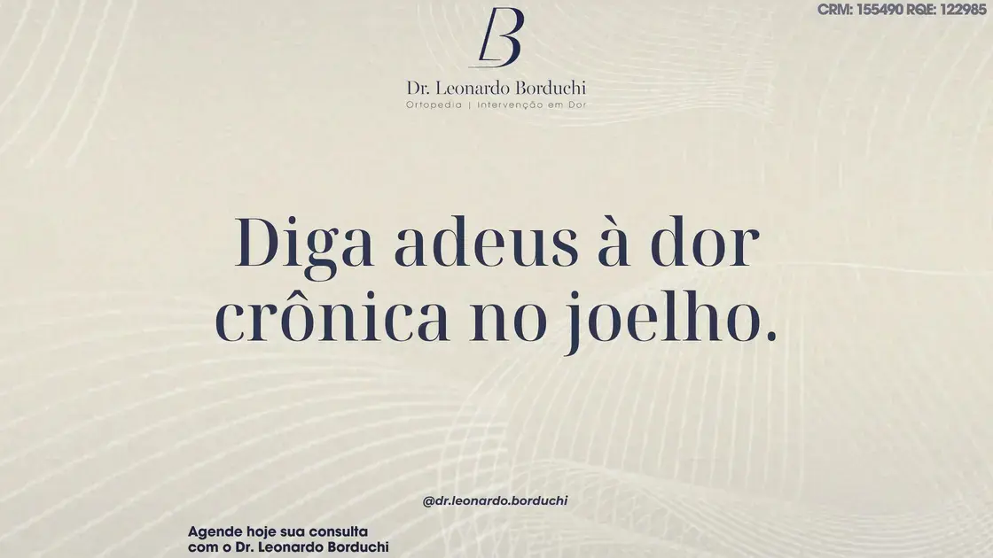Diga adeus à dor crônica no joelho.
