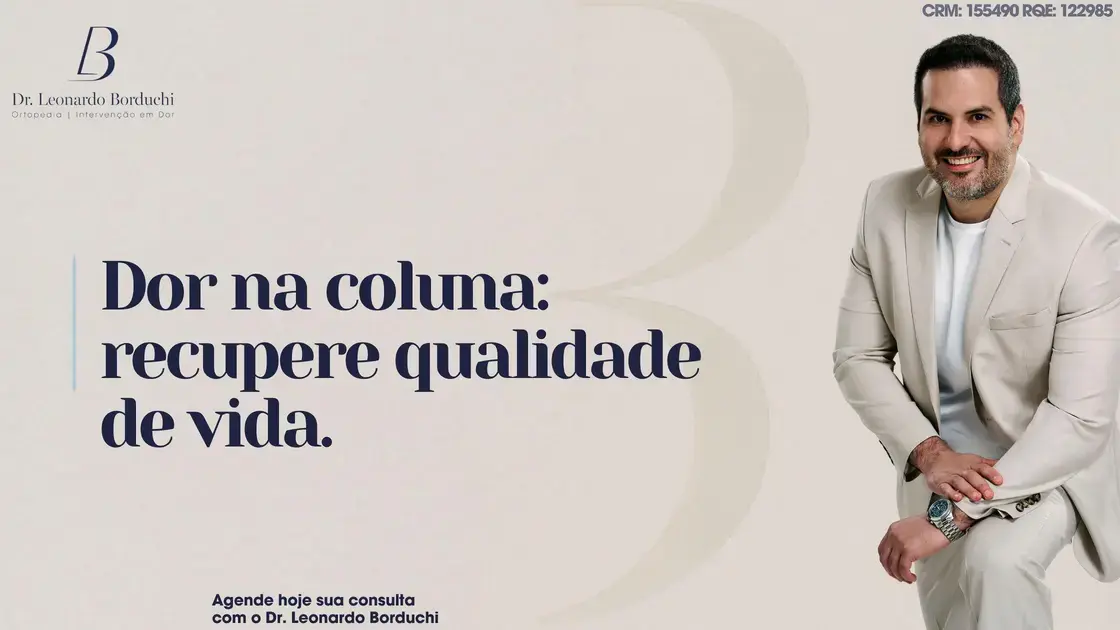 Dor na coluna: recupere qualidade de vida.