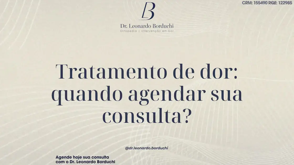 Tratamento de dor: quando agendar sua consulta?